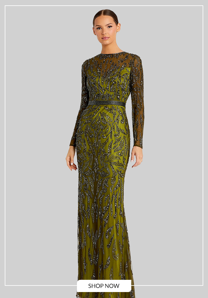 Long-Sleeved Fitted Gowns