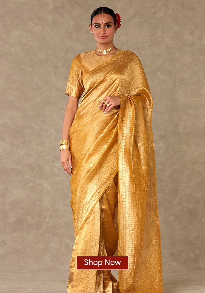 Masaba gold tissue saree