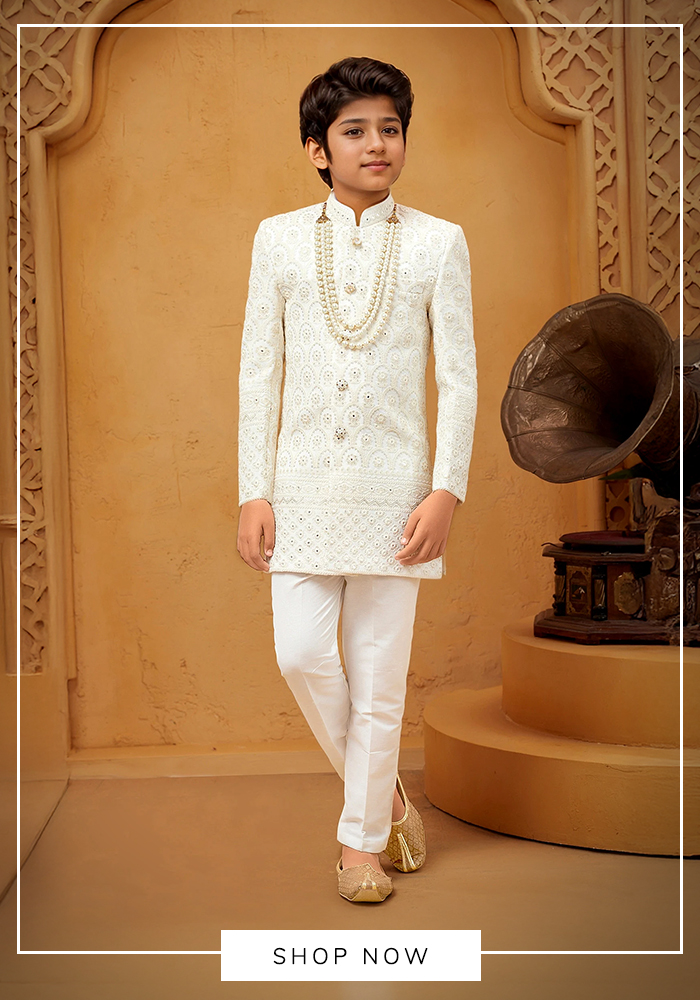7 Breathable Sherwanis for Boys by Petite Pomme That Will Save You at Australian Summer Weddings