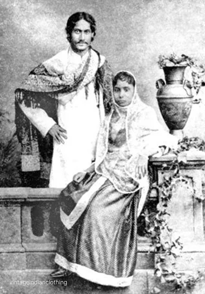 Rabindranath Tagore and his wife