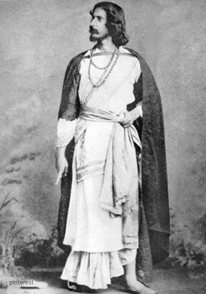 Rabindranath Tagore in long robe