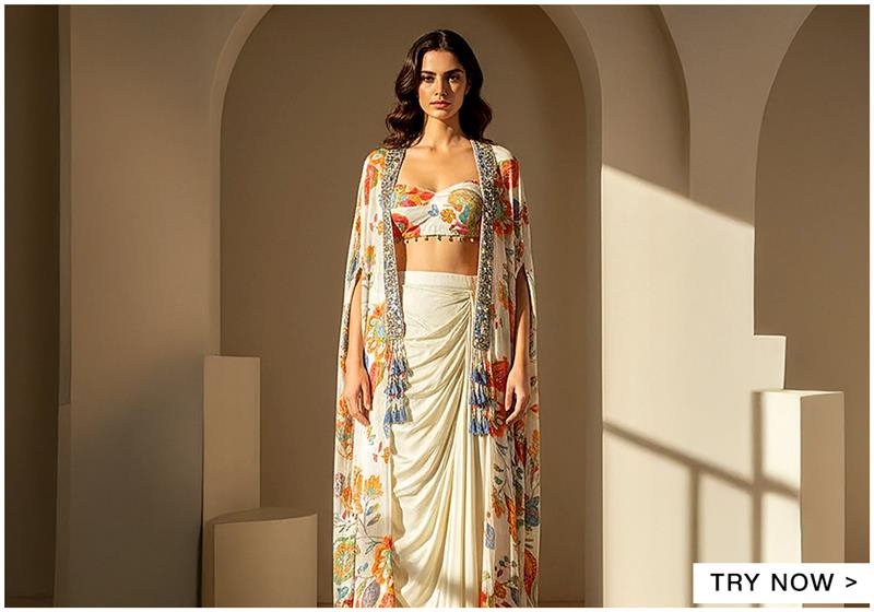 Sangeet skirt & cape