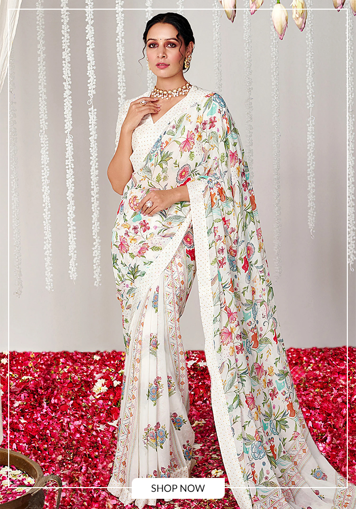Soft muslin saree