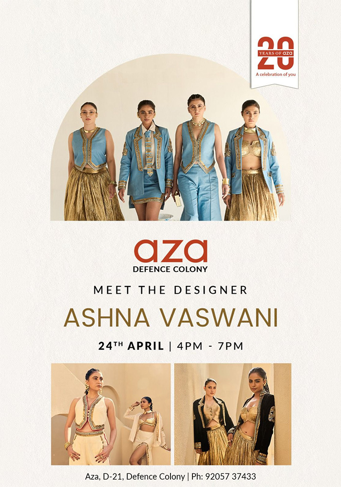 The Designer Showcase Ashna Vaswani at Aza Defence Colony