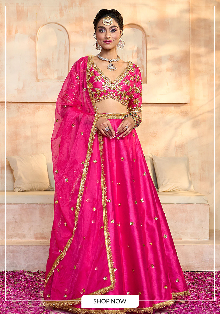 pink lehenga