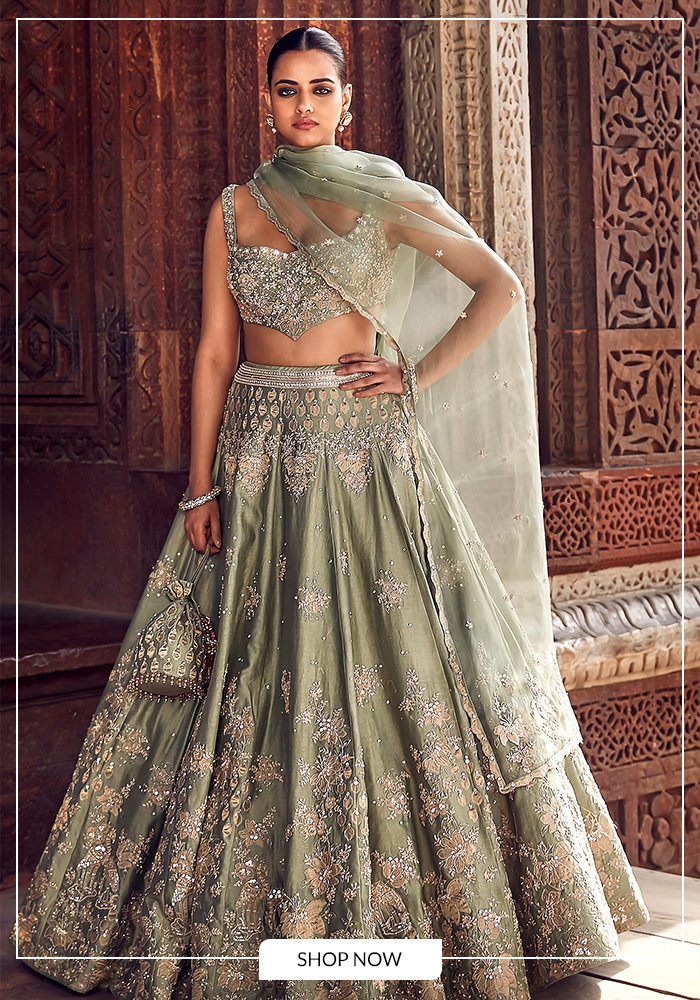 Green lehenga