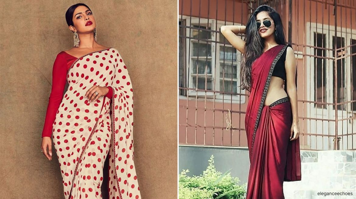 Vintage vs Modern Saree Look