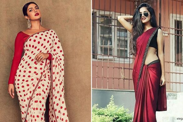 Vintage vs Modern Saree Look