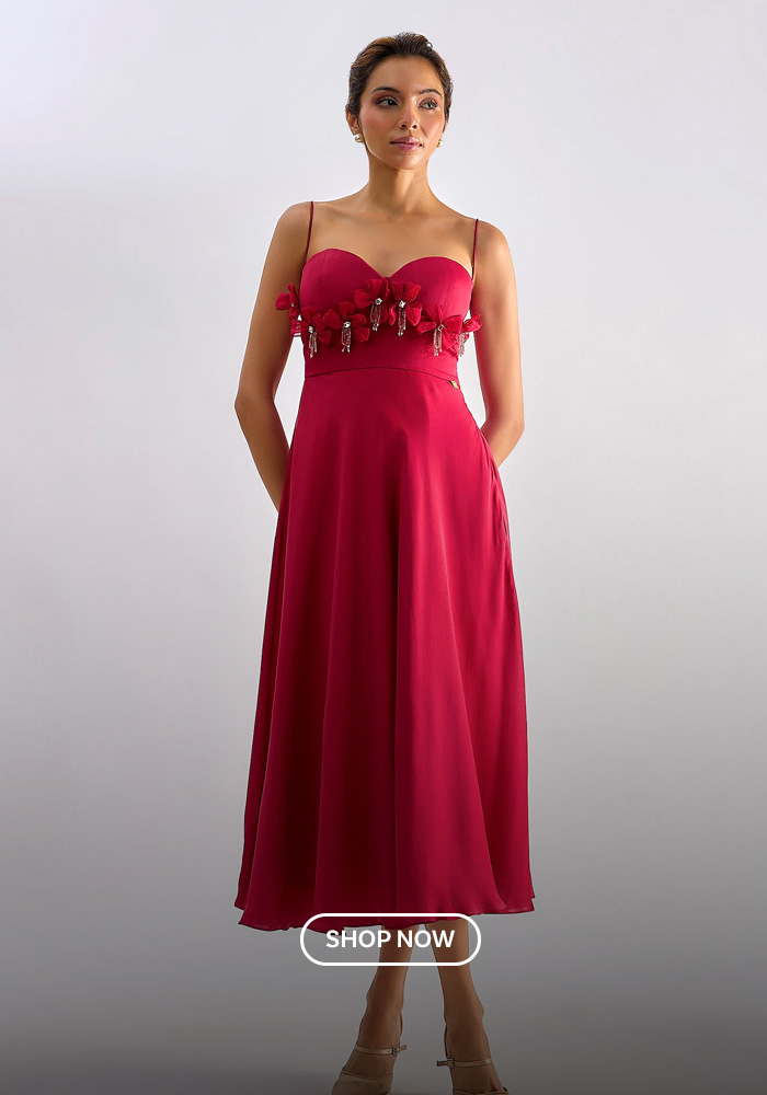 The Satin Midi Dress