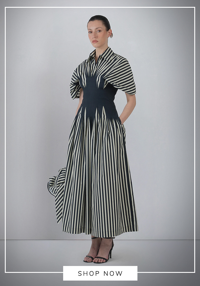 Corset detailing: Borrowed from centuries of fashion history, corsetry keeps returning in tops, dresses, and even tailoring. Modern interpretations focus on structure and silhouette rather than restriction, creating flattering shapes that feel both romantic and contemporary. 