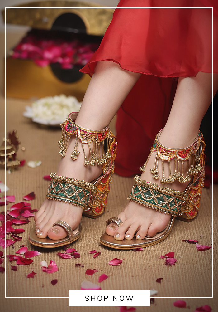 5elements embroidered heels