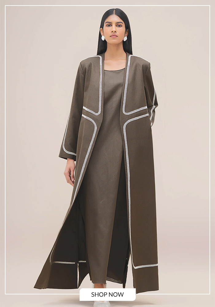 AMPM cotton linen jalabiya dress