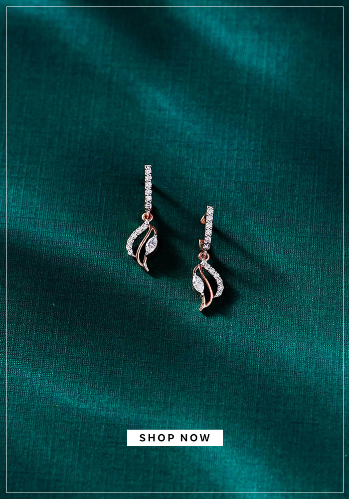 Araiya leafy dangle earring