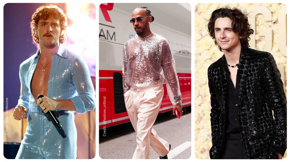 Benson Boone, Lewis Hamilton wearing sequins