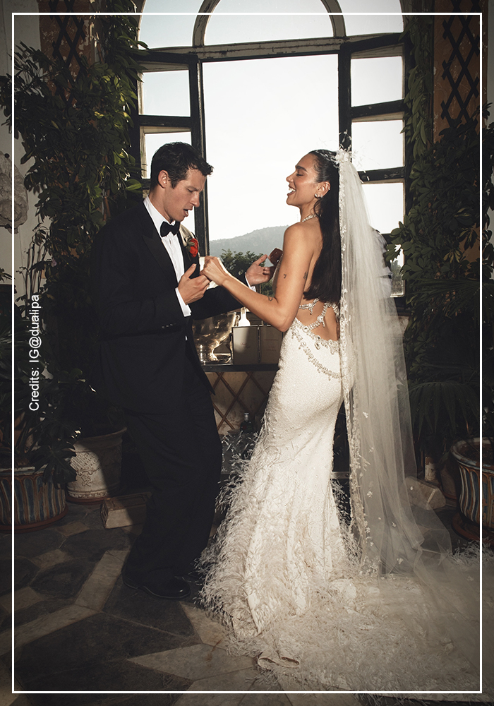 Dua Lipa and Callum Turner wedding dance