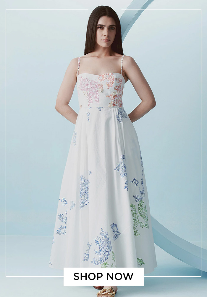 Printed corset dress