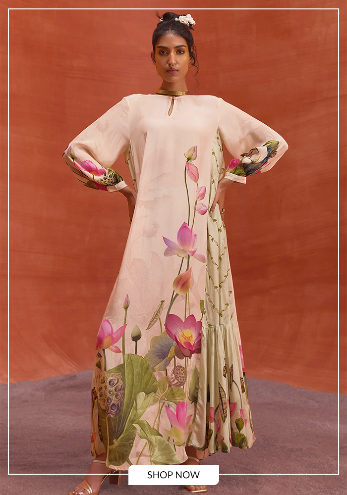 Kalista Jalabiya print dress