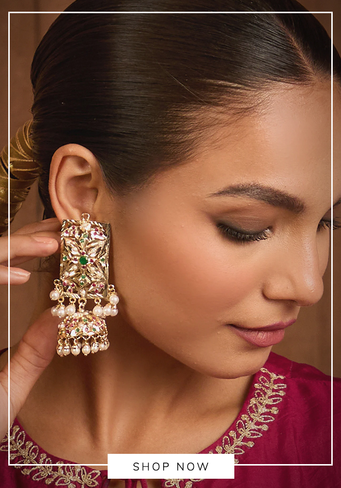 Queens Jewels jadau jhumkas