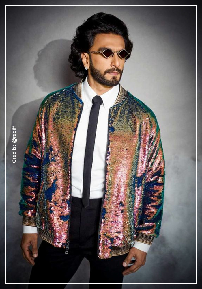 Ranveer Singh in sequin jacket