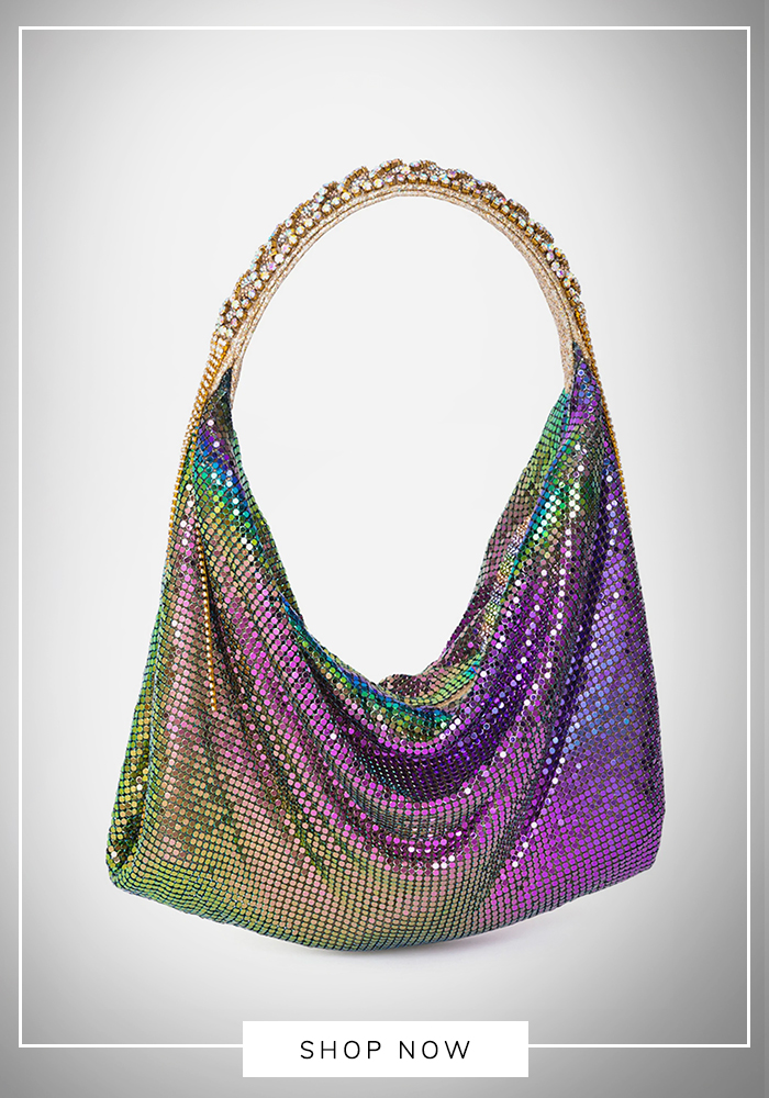 Metallic mesh bag