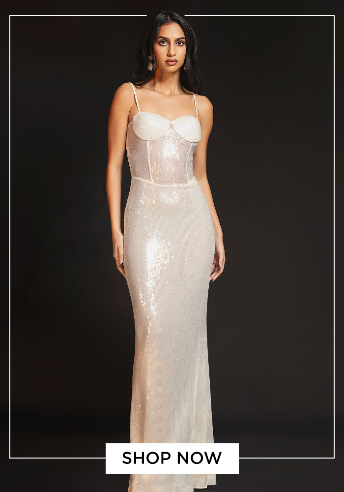 Sequinned maxi dress