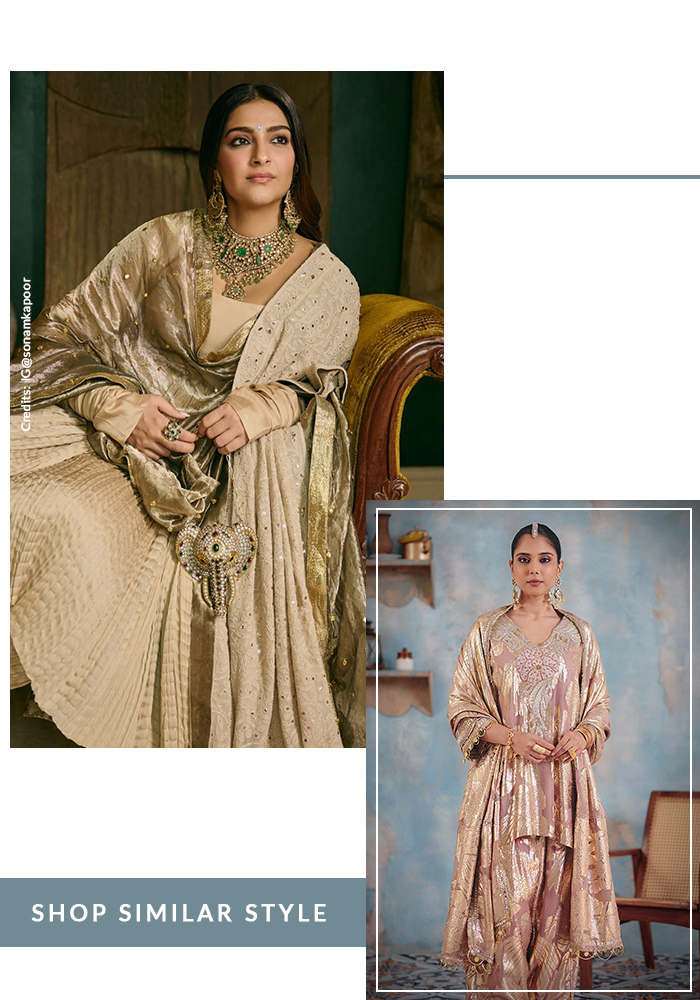 Sonam Kapoor in monochrome anarkali set