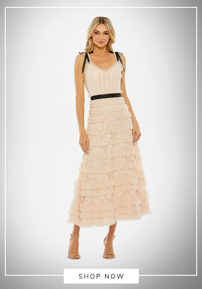Tiered Ruffle Midi Dress
