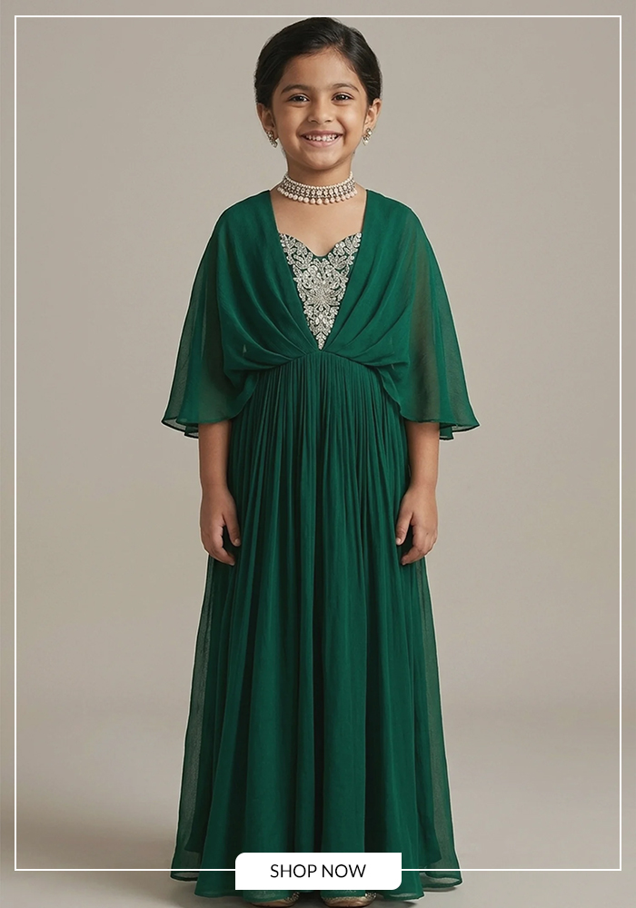 5. Cape-Style Festive Dresses 