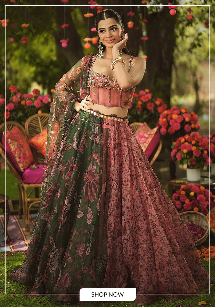 Floral Lehengas for Sunset Cruises 