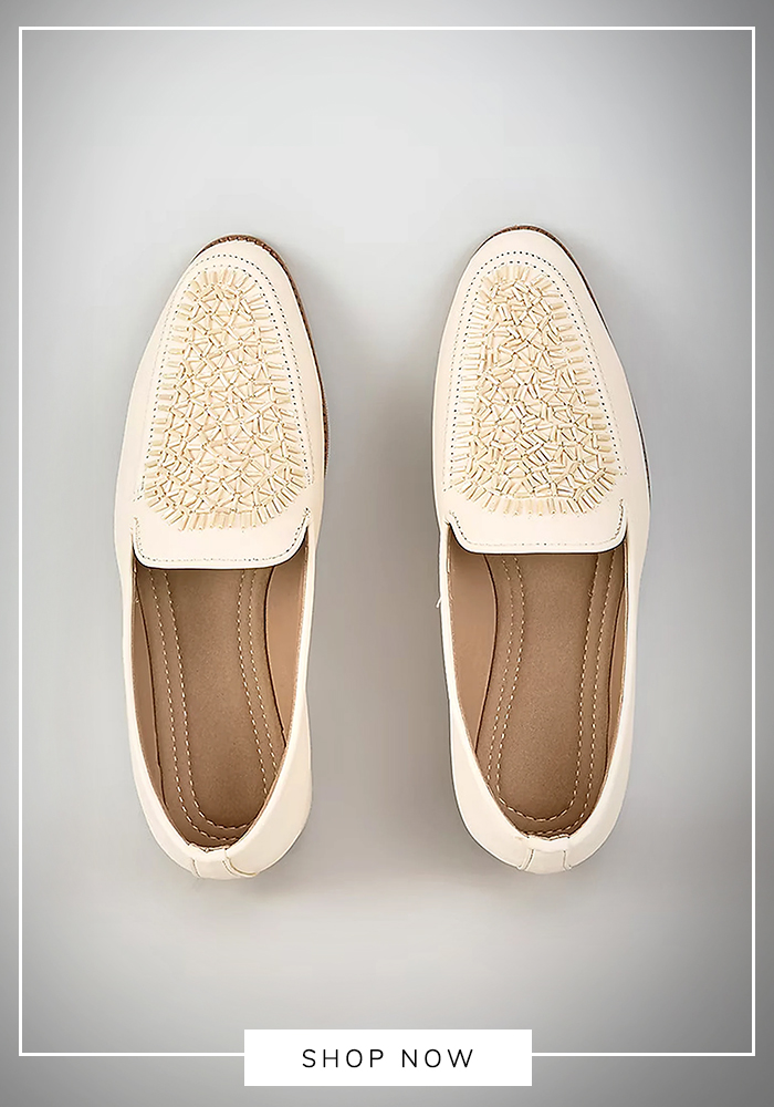 White loafers