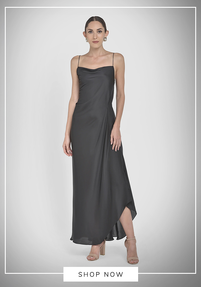 Midi and maxi slip dresses