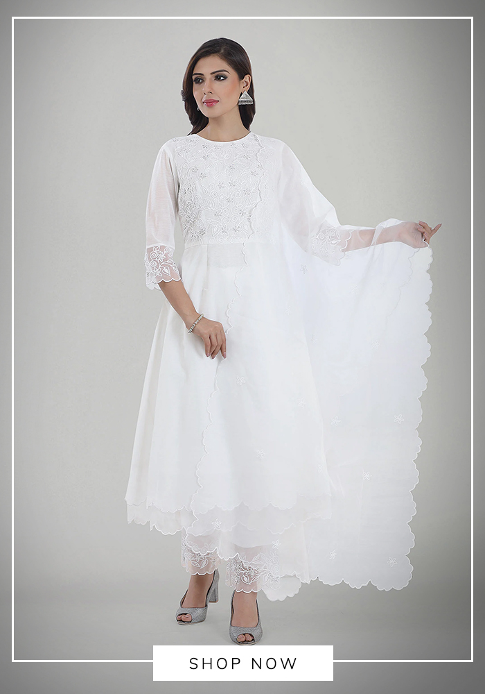 6. Asaga – Chanderi Silk Anarkali Set 
