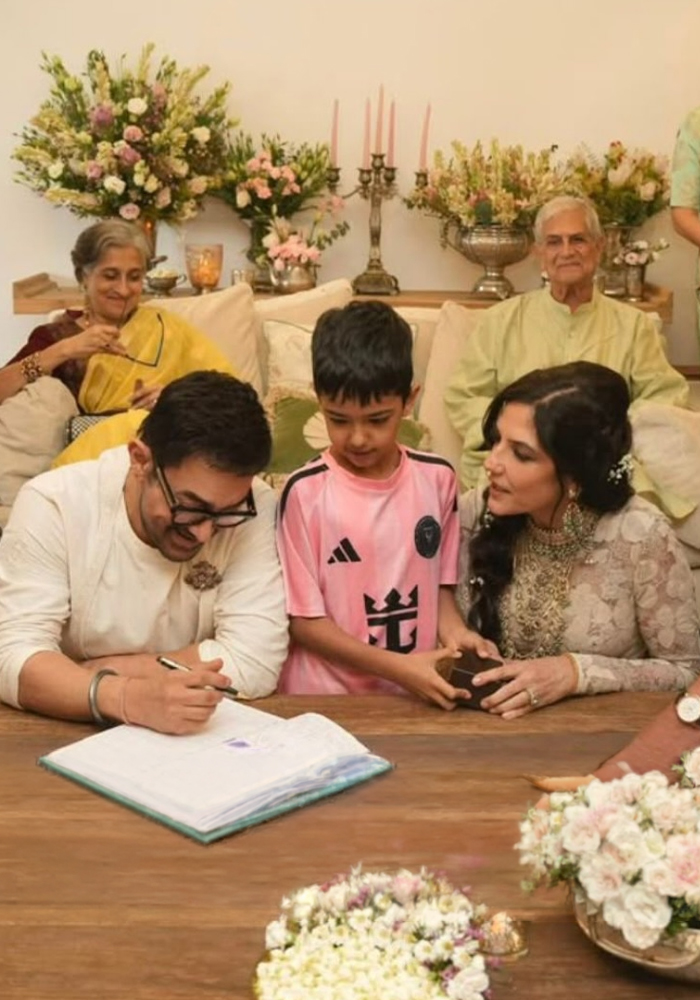 Aamir Khan and Gauri Spratt intimate wedding ceremony