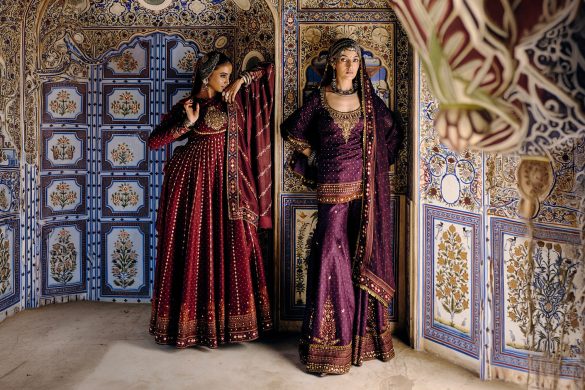 Anarkali and sharara set for Eid Milad un Nabi for UAE