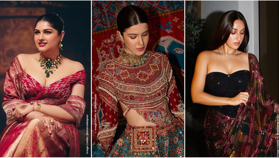 Anshula Kapoor, Shanaya Kapoor and Akansha Ranjan Kapoor wearing trending blouse designs