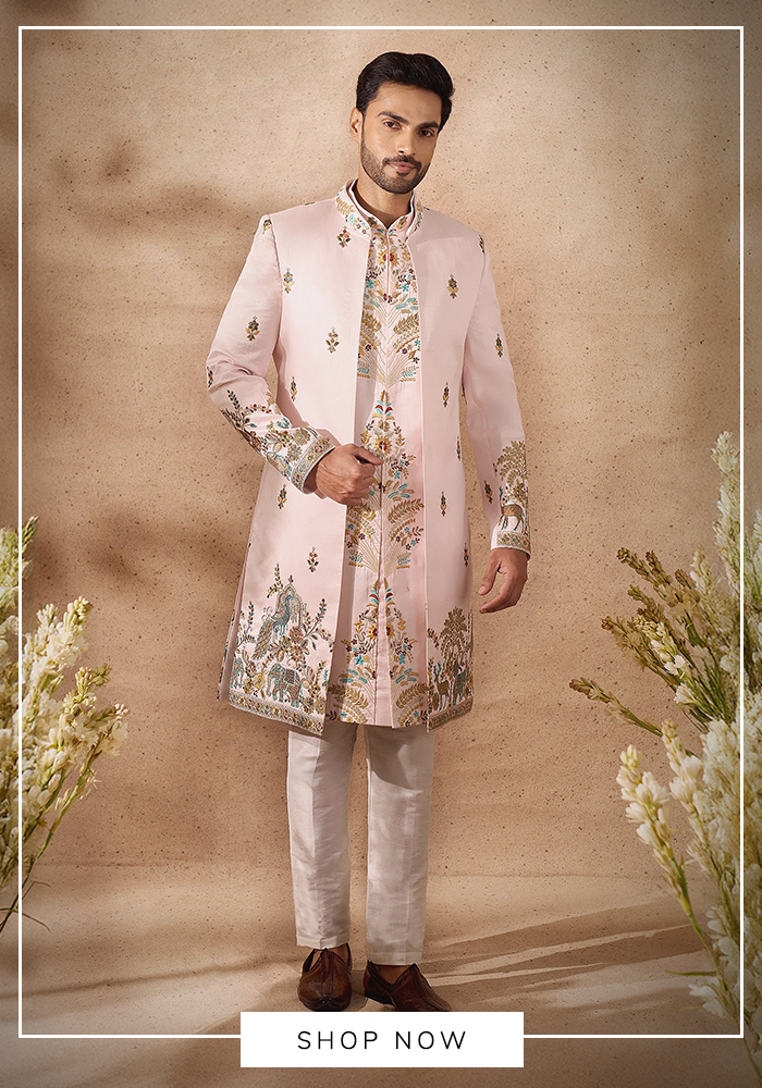 Arihant Rai Sinha embrodiered sherwani