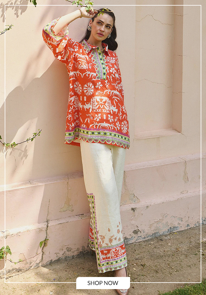 Chanderi co ord set