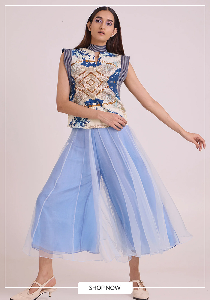 Draped skirt with square top for beach movie night