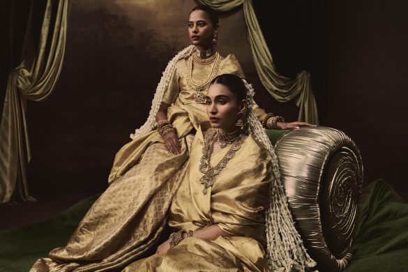 Ekaya Banaras gold tissue banarasi sarees
