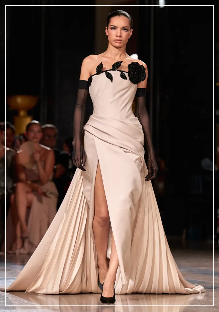 Ellie Saab black and white gown