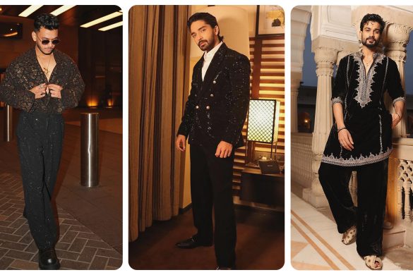 Celebrity Black Sangeet Looks to Shop at Aza Fashions