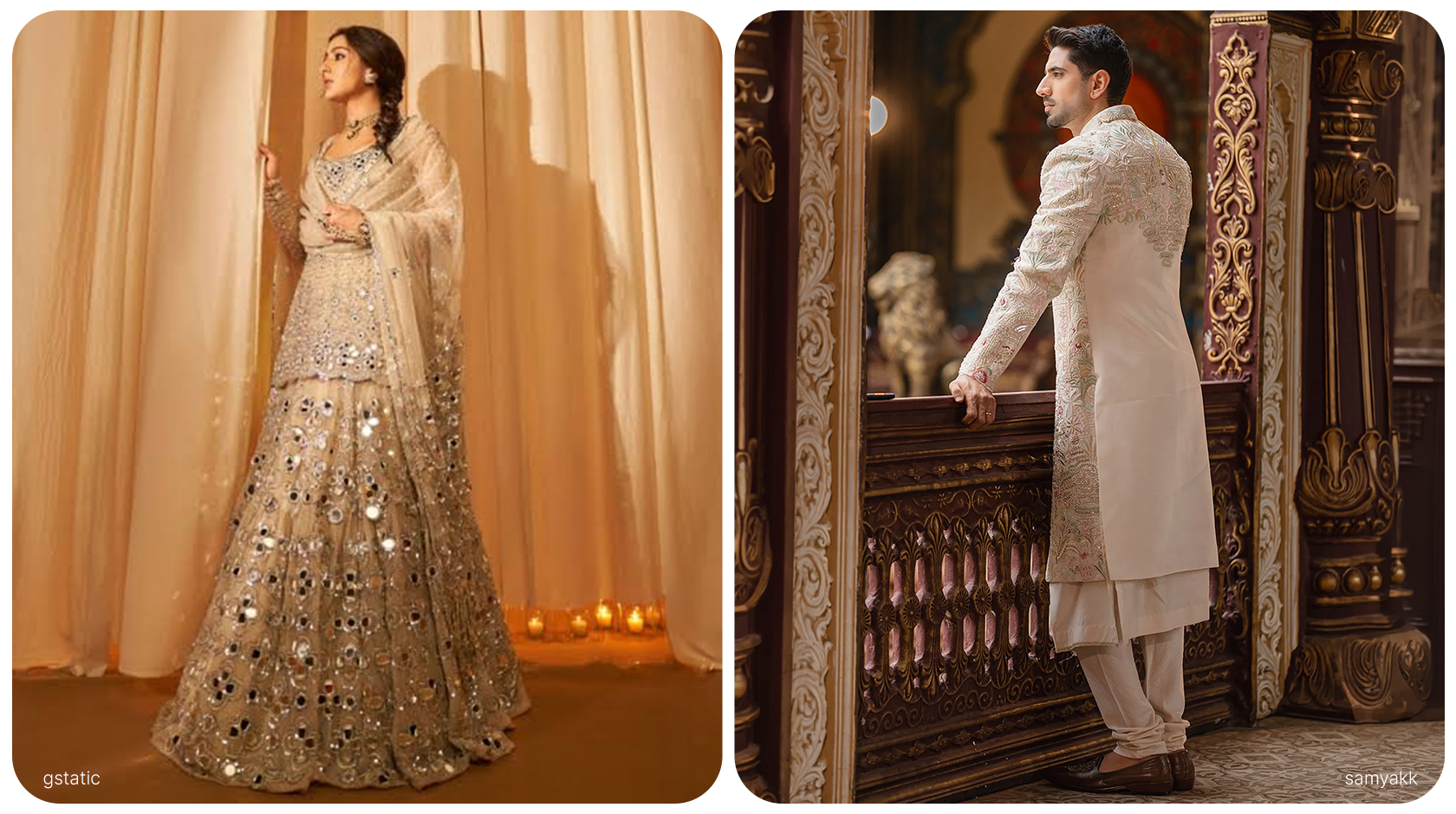 Ivory and White Indian Wedding