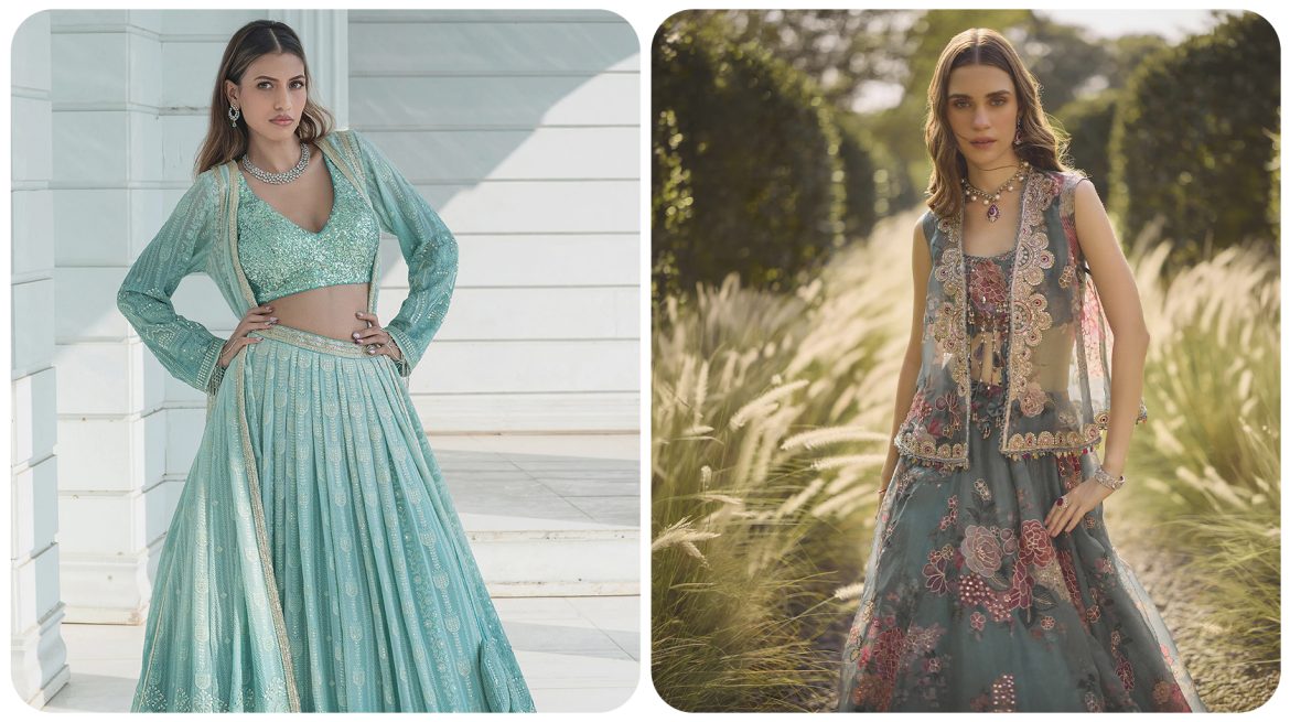 Cape Lehengas & Jacket Lehengas