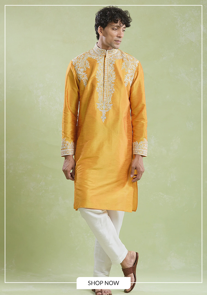 Floret embroidered yellow