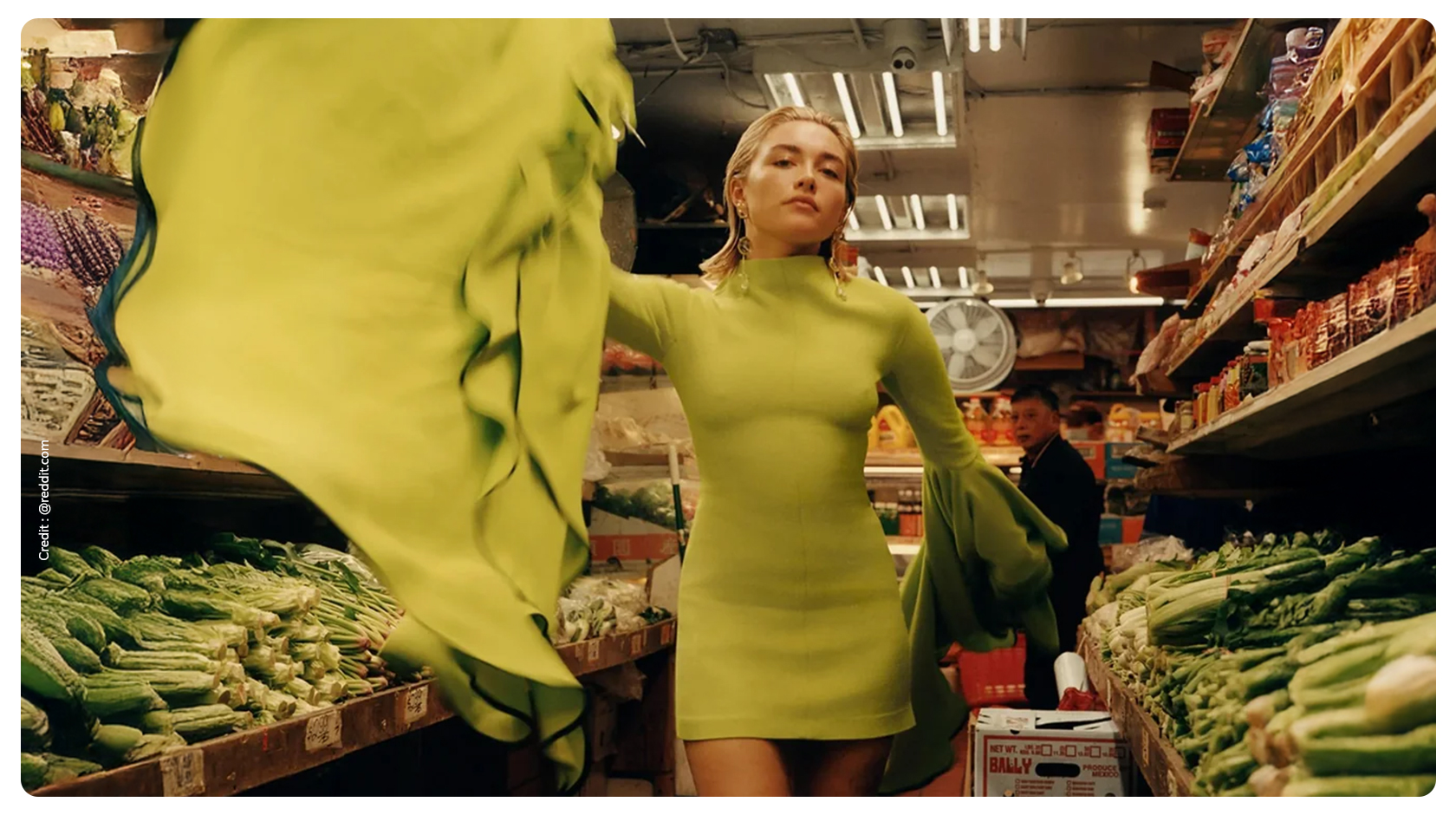 Gigi Hadid in green
