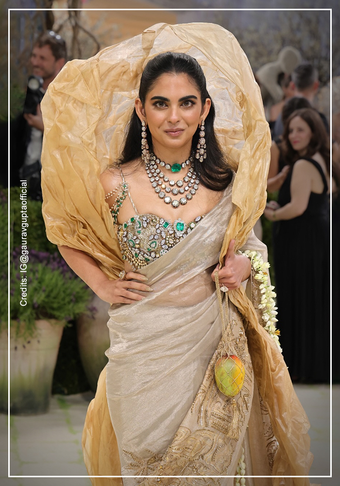 Isha Ambani in Gaurav Gupta couture