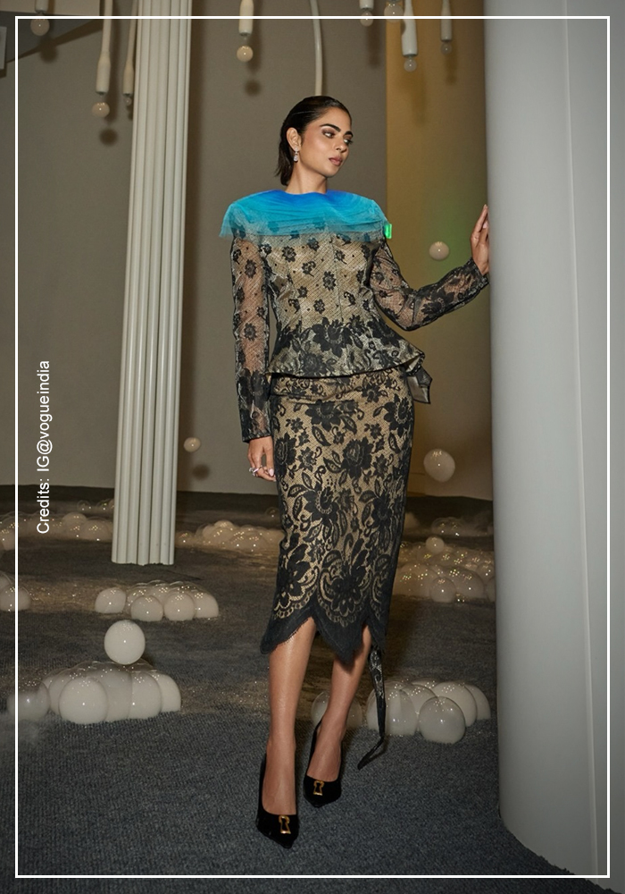 Isha Ambani wearing Schiaparelli dress