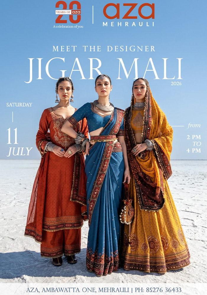 Jigar Mali Meet the DESIGNER event at Aza Ambawatta