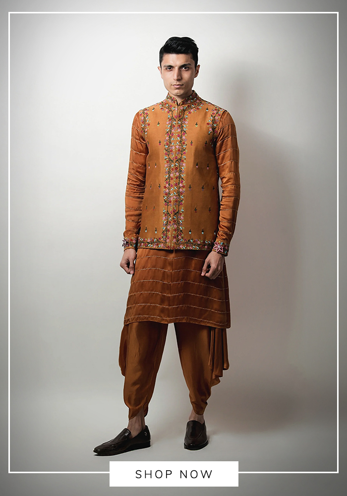 Jubinav Chadha nehru jacket set