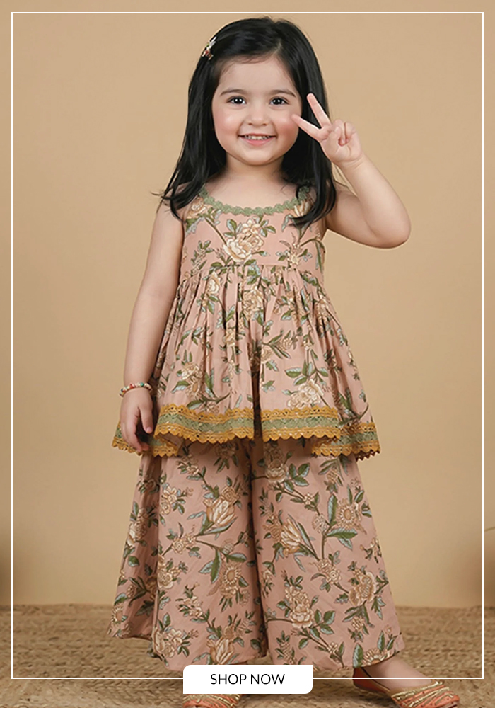 Kurta Sharara Set for kids